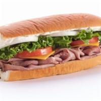 Slow-Cooked Roast Beef Sub · 