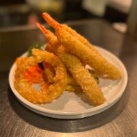 Mix Tempura · 3 pieces shrimp and assorted vegetable tempura.