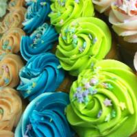 1 Dozen Swirl Cupcakes · Cupcakes with buttercream swirls and sprinkles in seasonal colors.