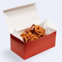 Herr Schuler's Fry Frenzy · Yummy seasoned curly fries with a crunch in every bite.