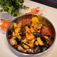 Combo Special A · Contains 1/2 lb. black mussel, 1/2 lb. clams, 1/2 lb. shrimp (no head), 1 corn, and 2 potato...