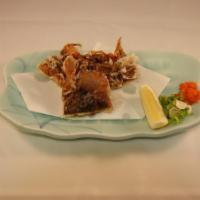 Soft Shell Crab · Deep fried Maryland crab with ponzu sauce.
