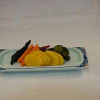 Oshinko · Japanese pickled vegetable. Vegetarian.