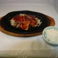 Hamachi Teriyaki  · Yellowtail. Served with rice, miso soup and salad.