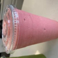 The Shoreside Smoothie · Strawberries, pineapple, Greek yogurt, and coconut water blended
