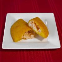 Shrimp and Crab Empanadas (6 pack) · Sauteed shrimp and crab meat ground up and packed into this empanada makes your mouth want t...