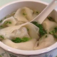 Wor Wonton Soup · Seasoned broth with filled wonton dumplings.