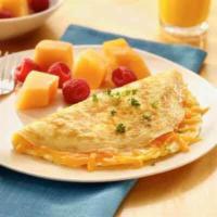 Cheese Omelet · 2 eggs and your choice of Swiss, cheddar, or American cheese.