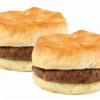 2 Sausage Biscuit · Baked bread. 