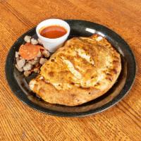 All Meat Calzone · Beef, sausage and pepperoni. Made with fresh dough, mozzarella, garlic and Italian spices. S...