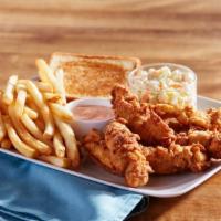 Hand-Breaded Chicken Tenders · Hand-breaded and deep-fried in our signature chicken breading and served with our new zesty ...