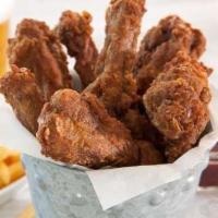 6 Duck Wings · Choice of Nashville hot or plain and served with ranch.