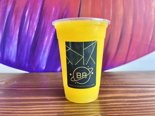 Mango Star Slush · A mouthwatering rush of ripe mango blended with ice and a scoop of mango star jelly provide a refreshing treat.