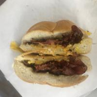 Turkey Bacon Egg and Cheese · Roll $4.99
Hero$9.99