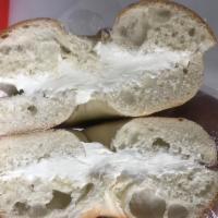 Cream Cheese Bagel  · Boiled and baked round bread roll.