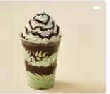 Mint Chocolate Chip Sundae Dasher® · Layers of chocolate crunchies, mint ice cream, and fudge topped with whipped cream and fudge...