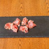 Prosciutto · La Quercia Prosciutto, sweet, salty, slightly nutty, and deliciously meaty. 3-oz.