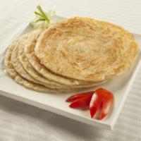 Plain Paratha · Traditional thick flat bread. Vegan.