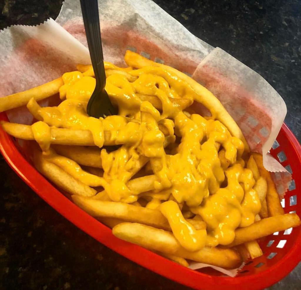 Cheese Fries · Real cheese wiz.