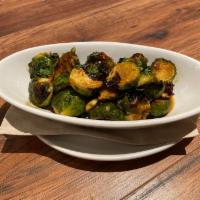Brussels Sprouts · Sweet chili glaze.