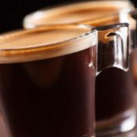 Red Eye · Fresh brewed coffee with shot of espresso. Extra espresso shot for an additional charge.