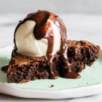 Brownie Ala Mode · (Warmed Brownie w/Choice of Ice Cream)