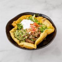 Grilled Steak Salad · Romanie, cucumbers, avocados.