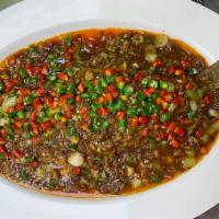 Fish with Spicy Bean Paste豆瓣鱼 · Spicy Live Whole Fish with Minced Pork