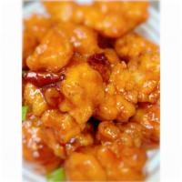 General Tso’s Chicken左宗鸡 · Deep fried with sweet and spicy sauce.
