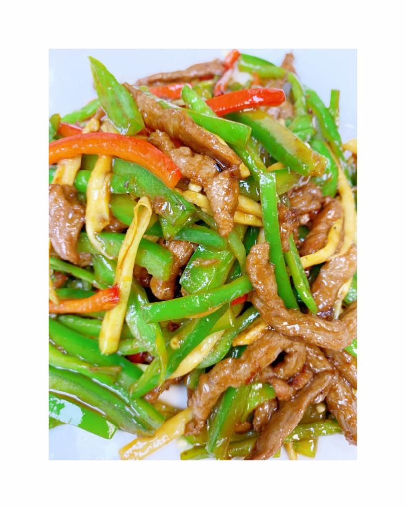 Shredded Beef with Pepper小椒牛肉丝 · 