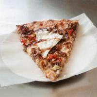 Large Philly Steak Pizza · Sauteed steak, green peppers, mushrooms and onions.