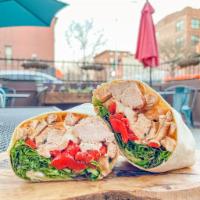 9. Healthy Chick  · Grilled chicken, mozzarella, roasted peppers, mesclun, olive oil, red wine vinegar