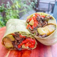 59. Veggie Special  · Portobello mushrooms, grilled zucchini, roasted red peppers, olive oil, lemon squeeze, pesto...