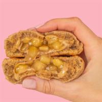 Oatmeal Apple Pie Duchess · Crispy cinnamon oatmeal cookie stuffed with warm gooey apple pie.
