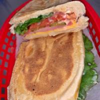 Ham & Cheese (Jamon y queso) Sandwich  · Ham & Cheese on french bread, with your choice of cheese  and toppings.

Add an egg for .50 ...