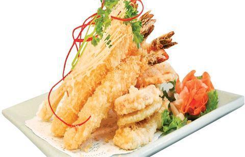 Shrimp and Vegetable Tempura · Served with miso soup, salad and rice