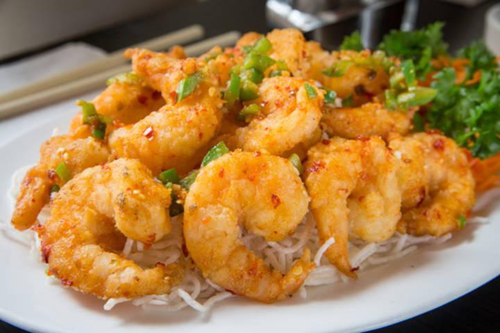 Salt and Pepper Crispy Shrimp · Deep fried jumbo shrimp sauteed in salt and pepper. 
