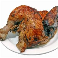 1/2 Pollo a La Brasa  · 1/2 rotisserie chicken.