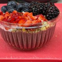 78. Coco Berry Acai Bowl · Acai blend with strawberry, pineapple, banana, and vanilla yogurt, milk, or almond milk. Top...