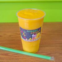 16. Mango Madness Smoothie · Mango, pineapple, banana, and orange.