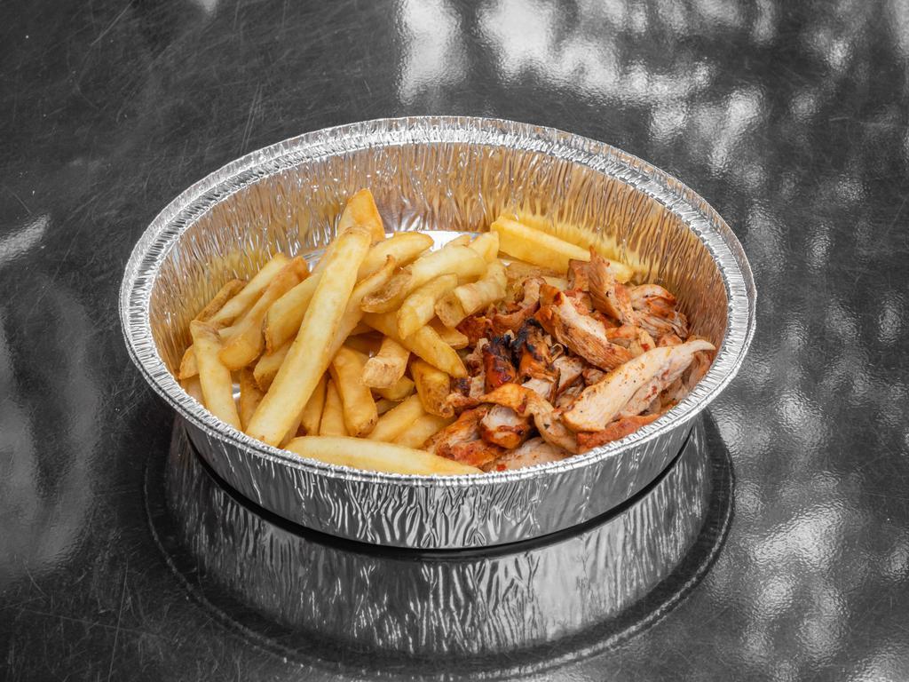 Kid Pollo Asado Plate  · Chicken and fries.