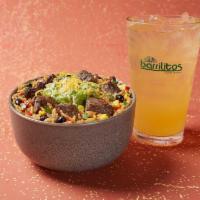 Homewrecker Earmuffs Burrito Bowl Meal · Served in a bowl with guacamole. Choice of style. Served with drink and a side of guac or qu...