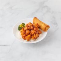 C19. General Tso's Chicken Combo · White meat. Hot and spicy.
