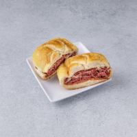 New Yorker Sandwich · Hot pastrami, melted Swiss cheese and tomato. 