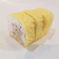 House Roll · 3 pieces. Crab salad, tuna salad, and cucumber in our housemade egg wrap.