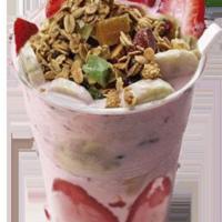 Yogurt with Fruit - Yogurt con Frutas · Fresh Fruit surrounded by your choice of Natural Yogurt made with Whole Milk.  Topped off wi...
