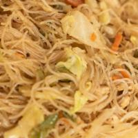 Pancit · Traditional Filipino star stir fried rice noodles with chicken and vegetable. Good for your ...