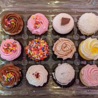 Assortment Everyday Flavors · A dozen cupcakes from our bakery case. Some of our everyday flavors that may be included are...