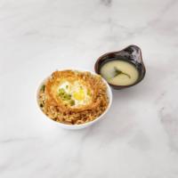 Kimchee Fried Rice · Served with miso soup. Hot and spicy.