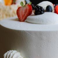 Tres Leches Cake  · Moist vanilla sponge cake soaked in a creamy blend of 3 types of milk: condensed milk, evapo...